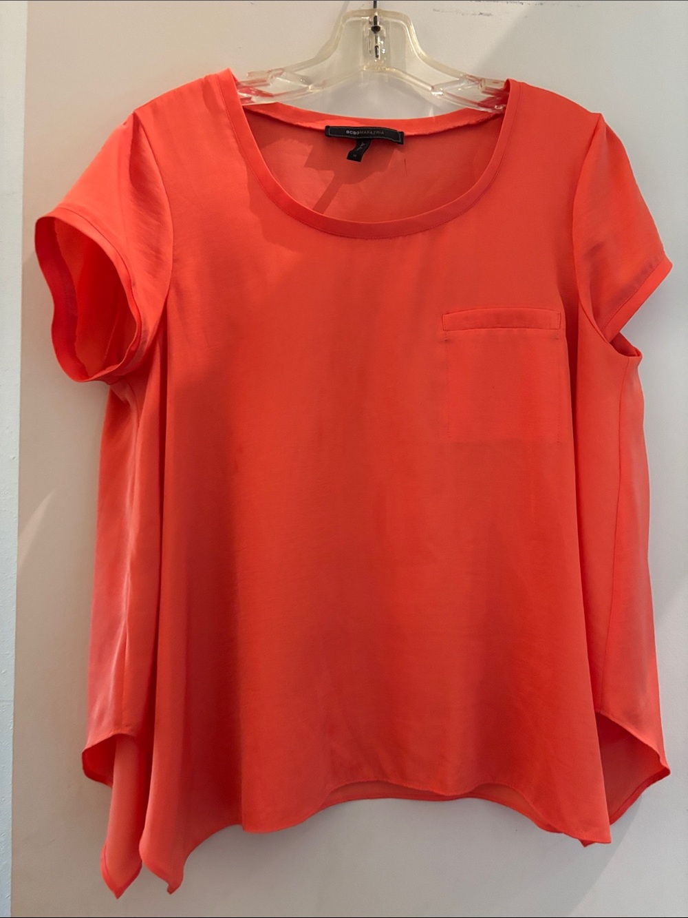 BCBGMaxAzria Coral Short-Sleeve Swing Top Kelsey
